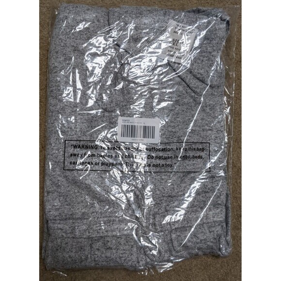 Women's NWT~SOMA Brushed Cozy Super Soft Romper in Black And White Cross Dye XL - Picture 4 of 8